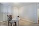 Bedroom features a home office setup and built in closet storage at 909 N Logan St # 1B, Denver, CO 80203