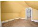 Bright attic with unique ceiling, offering potential for a distinctive and adaptable living space at 161 W Maple Ave, Denver, CO 80223