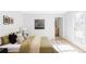 Cozy bedroom with a large bed, natural light, and a view into the adjacent bathroom at 11825 W 25Th Ave, Lakewood, CO 80215