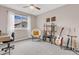 Bedroom with neutral walls, large window and a ceiling fan at 4279 Brandon Ave, Broomfield, CO 80020