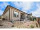 Backyard featuring a beautiful garden with stones and plants at 11791 Barrentine Loop, Parker, CO 80138