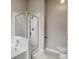 Bathroom featuring a tiled shower enclosure next to a tub at 6735 W 97Th Cir, Westminster, CO 80021