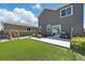 Backyard with artificial turf, a concrete patio, and a partially fenced in area at 27125 E Bayaud Ave, Aurora, CO 80018