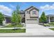 Charming two-story home featuring a well-manicured lawn and attached two-car garage at 27125 E Bayaud Ave, Aurora, CO 80018