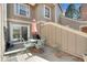 Outdoor patio offers a dining space and ample space for relaxing outside at 7707 S Curtice Way # D, Littleton, CO 80120