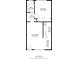 Layout of apartment, including a kitchen, living room, bath, and bedroom at 1045 N Pennsylvania St # 303, Denver, CO 80203