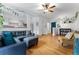 Cozy living room with hardwood floors, and modern decor at 1356 N Pearl St # 109, Denver, CO 80203
