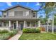 Charming gray two-story home with well-maintained lawn, landscaping, and inviting blue front door at 3937 Osceola St, Denver, CO 80212