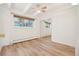 Bedroom featuring beautiful wood flooring and a ceiling fan at 250 N Pearl St # 310, Denver, CO 80203