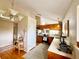Bright kitchen with wooden cabinets, white countertops, and modern lighting at 6899 Countryside Ln # 269, Niwot, CO 80503