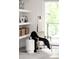 Bright sitting area with modern shelving, side table, and comfy chair at 1466 S Gaylord St, Denver, CO 80210