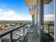 Scenic balcony with city and mountain views, perfect for relaxing outdoors at 891 14Th St # 3411, Denver, CO 80202