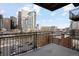 Nice balcony view of the skyline featuring skyscrapers and surrounding landscape at 1975 N Grant St # 617, Denver, CO 80203