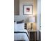 Close up of a well-lit bedroom, stylish decor, and natural light at 1975 N Grant St # 617, Denver, CO 80203