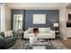 Living room showcases stylish decor, modern furnishings, and a large window for natural light at 1975 N Grant St # 617, Denver, CO 80203