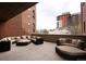 Comfortable outdoor lounge area furnished with plush seating, perfect for relaxation and socializing at 1975 N Grant St # 617, Denver, CO 80203