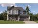 Charming two-story home featuring a covered front porch, stone accents, and an attached two-car garage at 2184 S Gold Bug Ct, Aurora, CO 80018