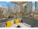 Cozy outdoor seating on a balcony perfect to enjoy the city view at 33 N Corona St # 401, Denver, CO 80218
