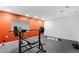 Finished basement with home gym and rubber flooring at 806 Ridgemont Cir, Highlands Ranch, CO 80126