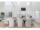 Spacious dining room with large table and hardwood floors at 806 Ridgemont Cir, Highlands Ranch, CO 80126