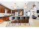 Spacious kitchen with an island and stainless steel appliances at 806 Ridgemont Cir, Highlands Ranch, CO 80126