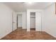 Spacious bedroom with hardwood floors and closet at 7828 Florado St, Denver, CO 80221