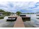 Lakeside dock featuring boat mooring and easy access to the water for recreational activities at 5767 Pelican Shores Dr, Longmont, CO 80504
