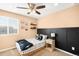 Stylish bedroom featuring modern decor, plush carpet and cheerful patterns at 11052 Sedalia St, Commerce City, CO 80022