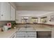 Kitchen area features a stainless steel sink and white cabinets at 13792 E Lehigh Ave # E, Aurora, CO 80014