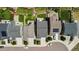 Birds eye view of backyard landscaping and rooftop solar panels at 3344 Evening Pl, Castle Rock, CO 80109