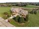 Aerial view of a large home with well maintained landscaping and long drive on a sprawling green lot at 8392 Niwot Meadow Farm Rd, Niwot, CO 80503