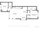 First floor plan featuring living room, kitchen, primary bedroom, dining area, bath, and bedroom at 3010 W Prentice Ave # J, Littleton, CO 80123