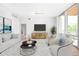 Inviting living area filled with light from expansive windows and stylish decor at 1401 Delgany St # 211, Denver, CO 80202