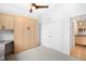 Spare room with murphy bed, desk and storage at 1401 Delgany St # 211, Denver, CO 80202