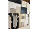 Selection of flooring, cabinetry, and countertop samples for new home construction at 3833 Whispering Sage St, Evergreen, CO 80439