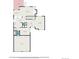 Main floor plan with living room, dining area, kitchen, Gathering room, laundry, and garage at 9921 Spring Hill Pl, Highlands Ranch, CO 80129
