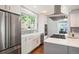 This gourmet kitchen boasts stainless steel appliances, an island cooktop, and ample natural light at 2746 Geneva St, Denver, CO 80238