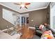 Cozy living room area with hardwood floors and natural light at 2746 Geneva St, Denver, CO 80238