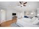 Bright main bedroom with ceiling fan and plenty of space at 2746 Geneva St, Denver, CO 80238