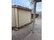 Backyard shed with brick foundation and concrete floor at 325 N 7Th Ave, Brighton, CO 80601