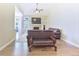 Cozy living room with a fireplace, vaulted ceiling, and natural light at 19249 E Progress Ave, Centennial, CO 80015