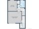 Floorplan featuring bedrooms, bathroom, walk-in closet and hallway at 2856 Jasmine St, Denver, CO 80207
