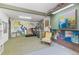 Spacious basement area, offering room for storage, and workout machines at 30313 Arena Dr, Evergreen, CO 80439