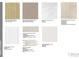 A curated selection of flooring, countertops, backsplash, and cabinet finishes for a cohesive design at 1667 Fox Trotter Pt, Castle Rock, CO 80104