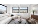 Stylish living room with large windows, comfortable seating, and elegant decor for a cozy atmosphere at 2170 Vine Ave, Boulder, CO 80304