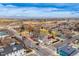 Charming neighborhood with houses, streets, and mountain views in the background at 329 2Nd St, Frederick, CO 80530