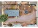 A bird's eye view of the property shows the house, driveway, and size of the lot at 329 2Nd St, Frederick, CO 80530