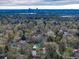 Aerial view of the house showcasing its location in a lush, green, and established neighborhood at 1970 Garland St, Lakewood, CO 80215