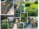 Multi-image collage showcasing a beautifully landscaped yard at 2643 S Cook St, Denver, CO 80210