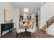 Dining area with elegant lighting and seating for four at 188 S Locust St, Denver, CO 80224
